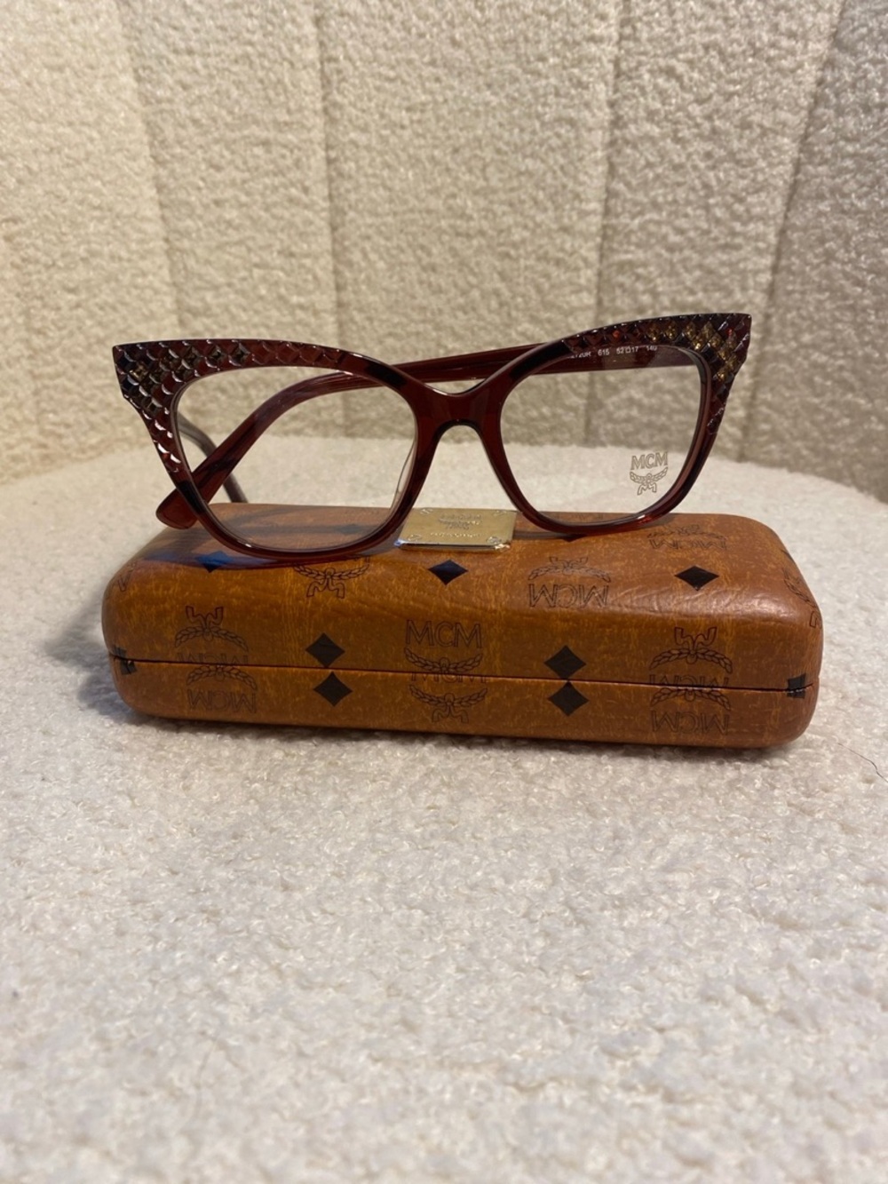 MCM Women's Light Brown Cat-Eye Optical Glasses
